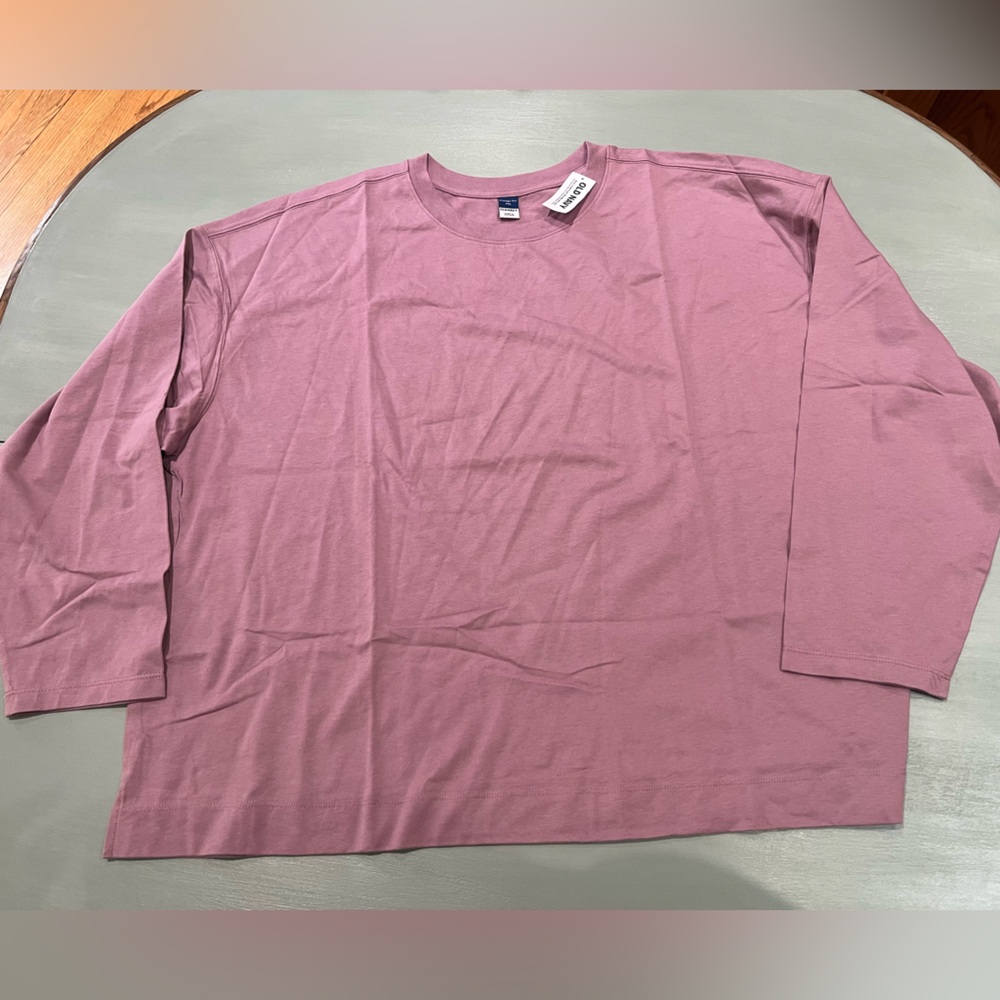 Old Navy Dusty Rose Vintage Long Sleeve Tee